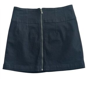 FREE‎ PEOPLE FP Classic BlacK mini Skirt Zipper Stretchy Size 32 Casual Party XL